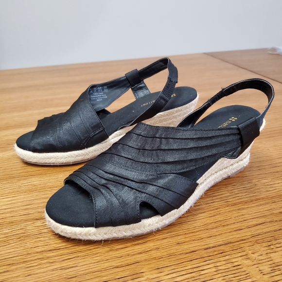 Naturalizer Banna Jute Heel, Fabric Slingback, Wedge Sandal - Picture 4 of 9